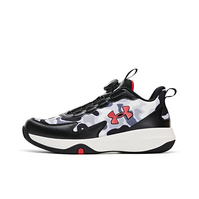 Under Armour Slip Resistant, Abrasion Resistant, Breathable Low Top Children's Basketball Shoes Unisex-0