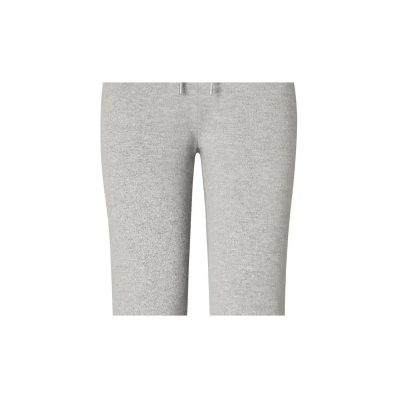 TORY BURCH FW23 Knitted Sweatpants Unisex Gray-1
