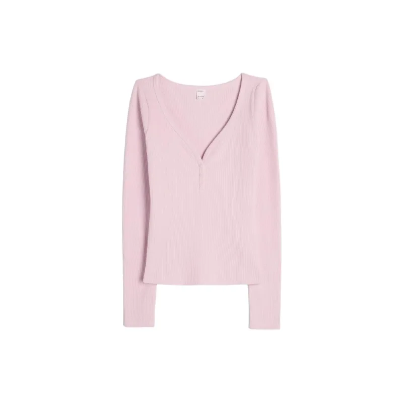 Hollister Pajama Tops Women's Pink-0