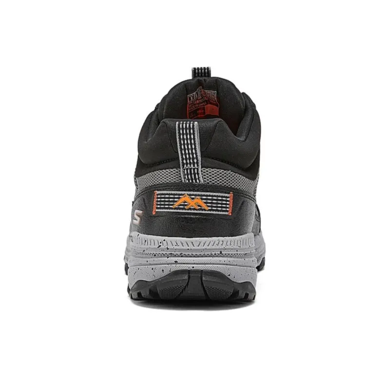 Skechers Go Run Trail Anti Slip Wear Resistant Mid Top Running Shoes Men's Gray-3