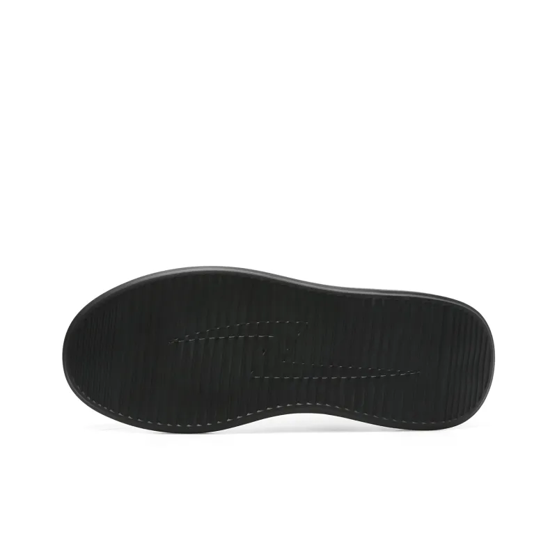 ELLE HOMME Low Top Casual Skateboard Shoes Trendy Lightweight Slip Resistant Men's Black-4