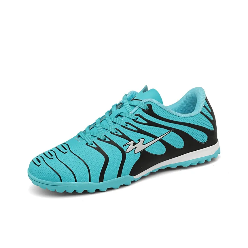Binary TF Rubber Broken Studs Soccer Shoes Unisex Aqua-1