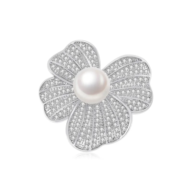 CLORIS YING Freshwater Pearl Brooches Women's-0