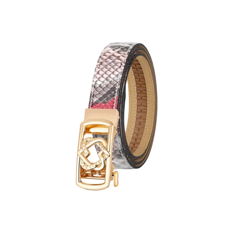 CATELLES Top Grain Cow Leather Leather Belts Women's 2.4cm-5
