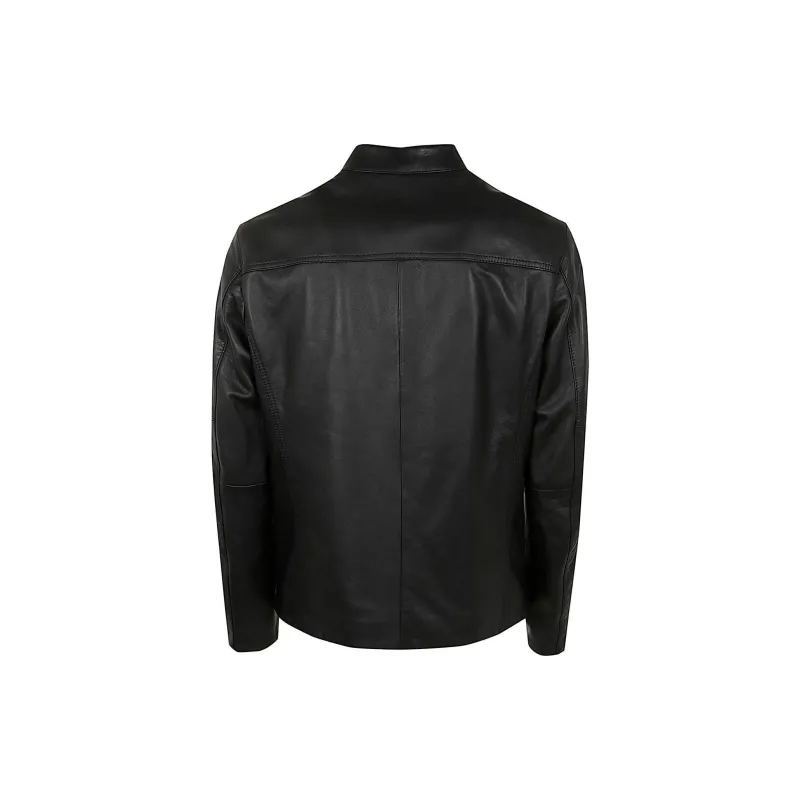 MICHAEL KORS Leather Racer Jacket-1