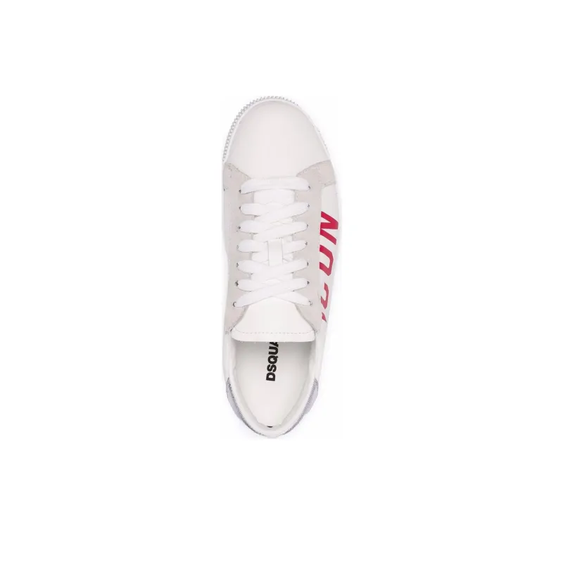 DSQUARED 2 Icon Cassetta Low Top Skateboard Shoes Women's White-3