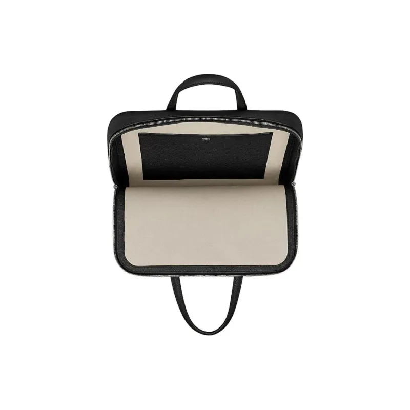 HERMES Victoria Light Calfskin Business Bag Briefcase Handbag Men's 89 Noir Black-2