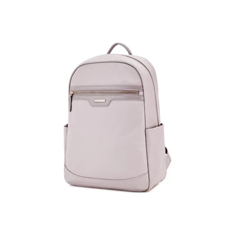 Hush Puppies Fabric Backpack Medium Size Women's Light Purple/Light Green/Black-1