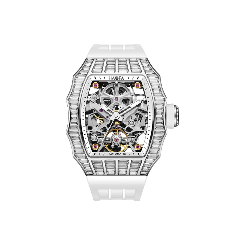 HaofaTourbillon 1983 Automatic Mechanical Movement Watch Men's Watches Cut-Out Dial-3