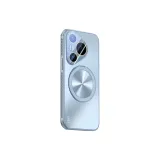 [Smoke Blue]Rotating Magnetic Stand+Soft Touch Matte+Fully Enclosed Lens
