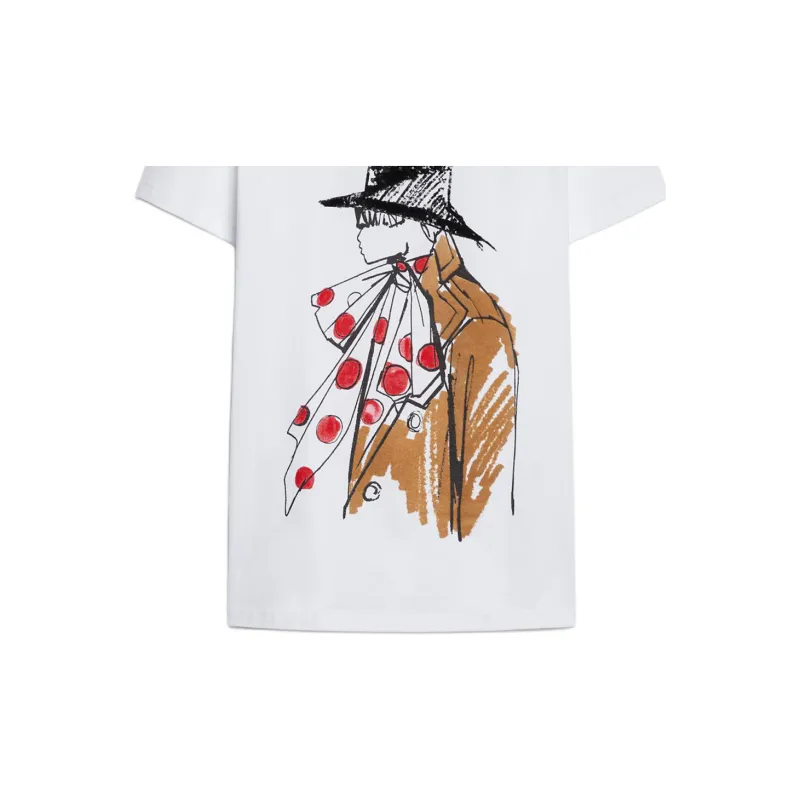 MaxMara Graphic Printed Crewneck T Shirt-5