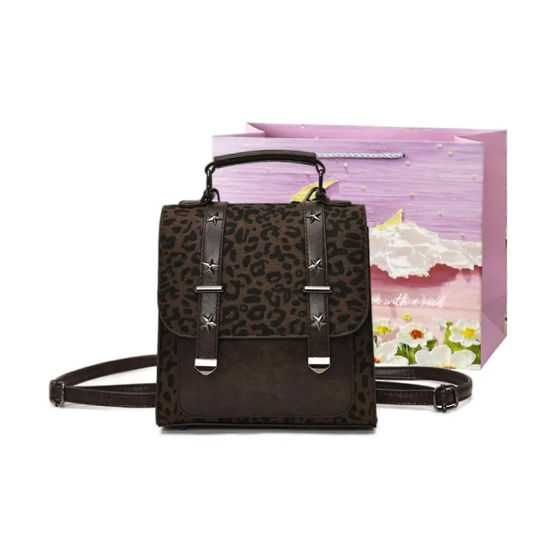 Bansusu PU Carry Backpack Women's Multicolor-4
