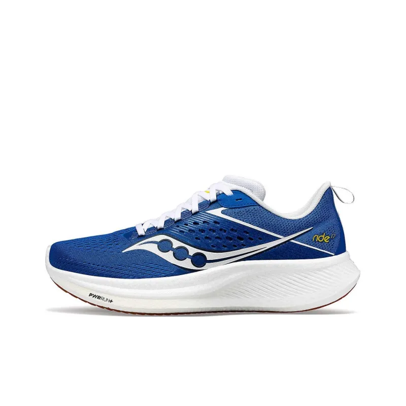 Saucony Anti Slip Wear Resistant Low Top Running Shoes Women's Blue White-0