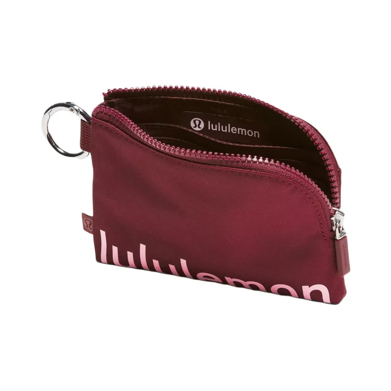 Lululemon Recycled Polyester Card Holder Women's Deep Luxury Style & Pink Trend-2