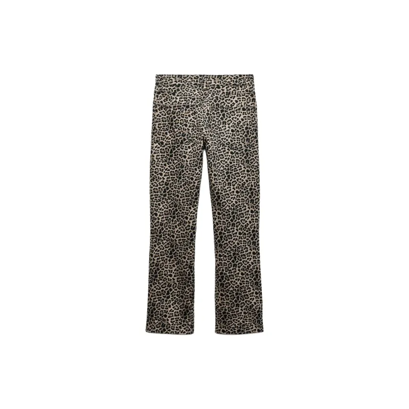 ZARA ZW Series Jeans Women's Leopard Print-1