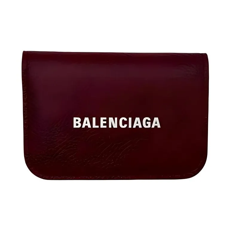 Balenciaga Calfskin Wallet Women's Brick Red-0