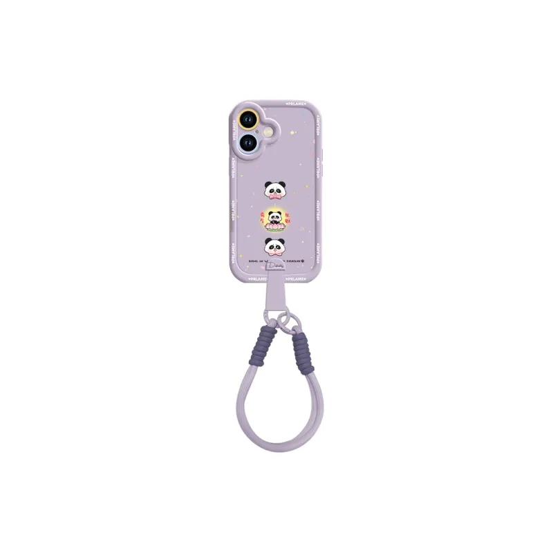 Sen Dog Silicone Material With Lanyard Backpack Style Phone Cases Compatible With Apple 16 Pro Max/Pro/Plus/15/14/13-10