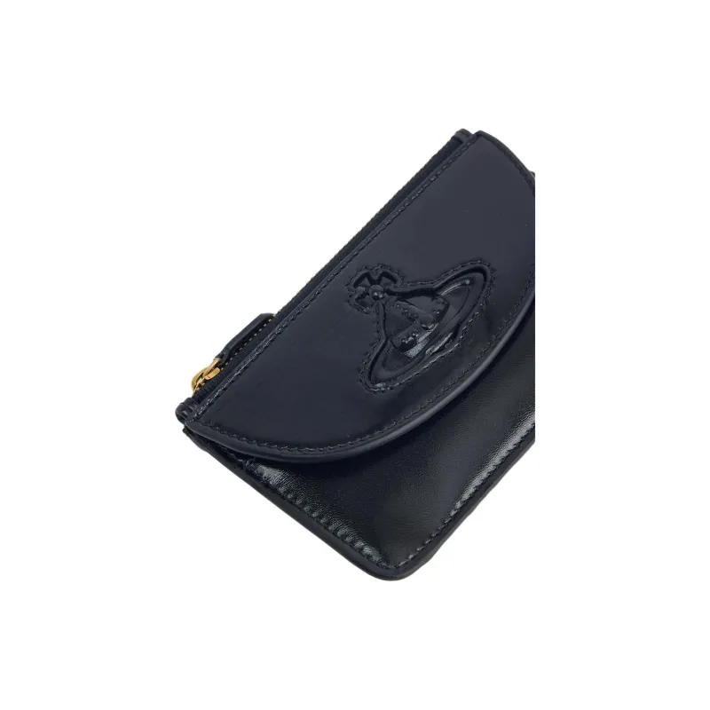 Vivienne Westwood Leather Card Holder Men's Black-3