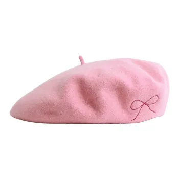 LOST PATTERN Wool Beret British Vintage Pumpkin Cap Japanese Style Painter Beret Women's