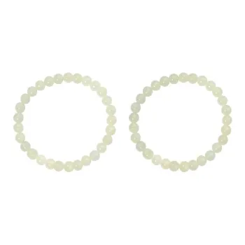 WEITIANXUAN Hetian Jade Bracelets White Jade/Pale Greenish White Jade Women's