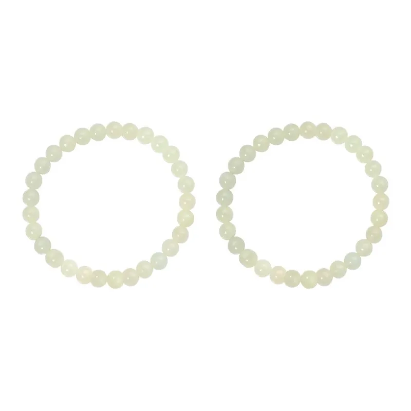 WEITIANXUAN Hetian Jade Bracelets White Jade/Pale Greenish White Jade Women's-0
