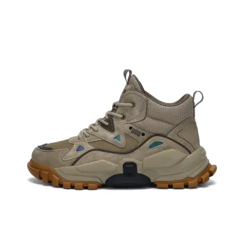 JEEP SPIRIT Cushioned Anti Slip And Wear Resistant Height Increasing Warm Short Snow Boots Men's Sandstone
