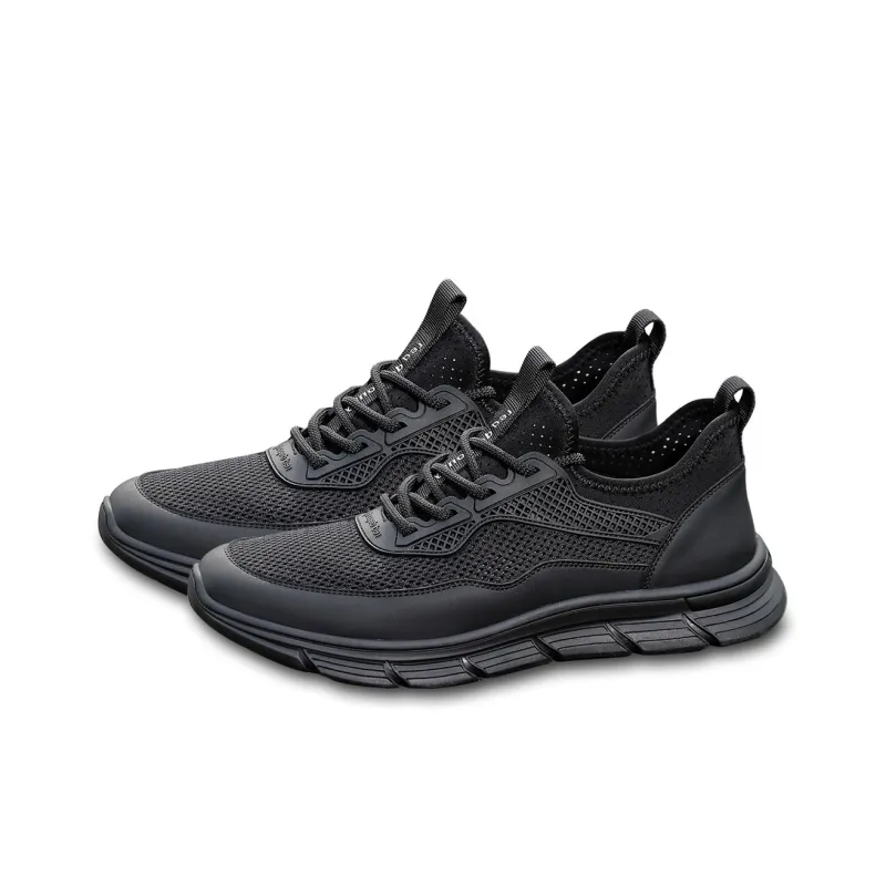 RED DRAGONFLY Athletic Shoes Lightweight Anti Slip Low Top Casual Shoes Men's Black-2