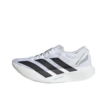 Adidas Adizero Adios Pro Evo 1 Anti Slip Wear Resistant Low Top Racing Running Shoes Unisex White Black 2024 Edition