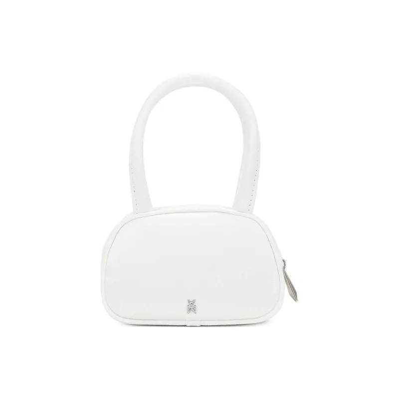 AMINA MUADDI Silk Satin Handbag Women's White-2