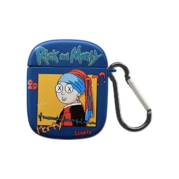 Koman Apple Compatible With AirPods 1/2/3/Pro 1/2 Generations TPU Rick And Morty Headphone Cases