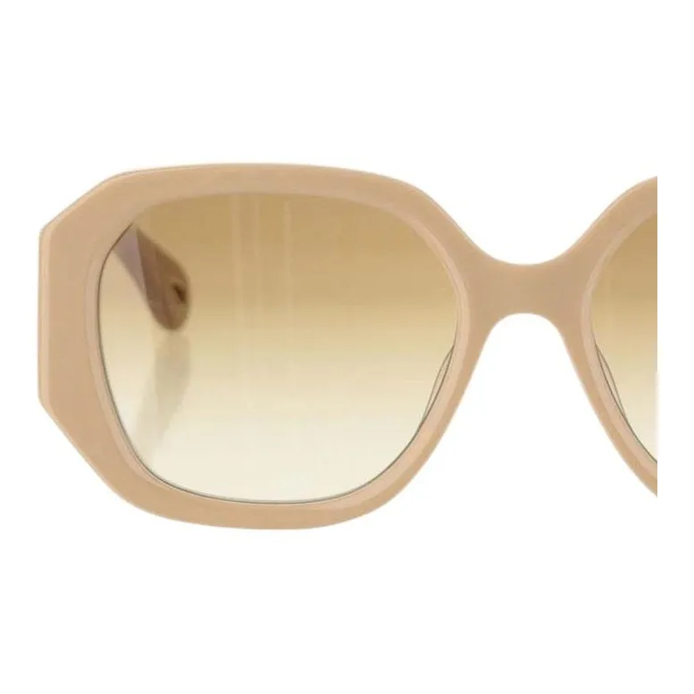 Chloe Recycled Acetate Square Sunglasses Women's Beige-2