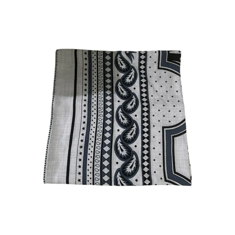HERMES Cashmere, Mulberry Silk Shawls Unisex Gray-1