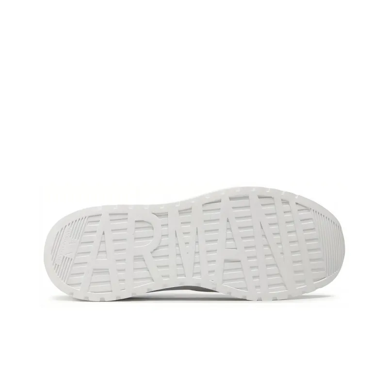 ARMANI EXCHANGEAE Low Top Casual Shoes Men's White Gray-4