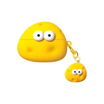 Wei Xin Compatible With Apple AirPods 4/AirPods Pro 2/AirPods 3 Silicone Cheese Protective Cover Headphone Cases