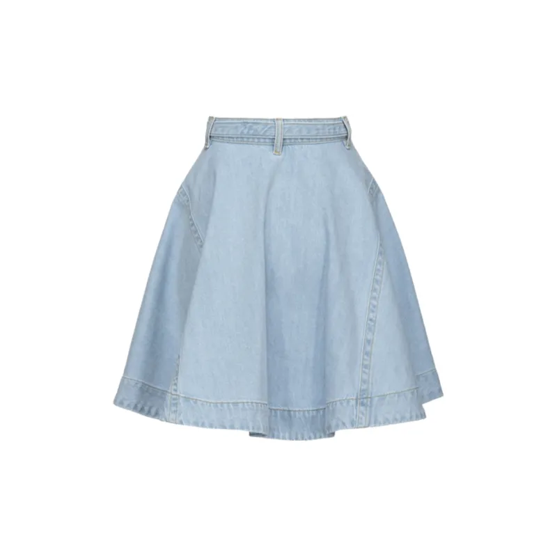 PINKO SS23 Denim Short Skirts Women's Blue-1