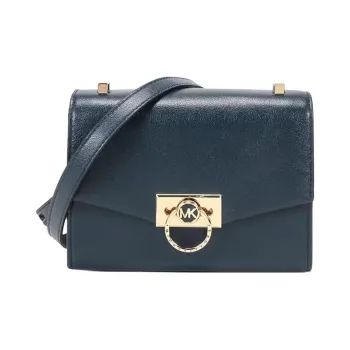 MICHAEL KORS Cow Leather Crossbody Bag Small Size Women's Navy