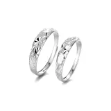 Romantic Starry-T137 Couple Rings-S999 Fine Silver
