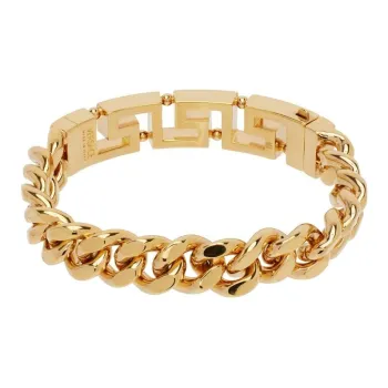 VERSACE Brass Bracelets Unisex Gold