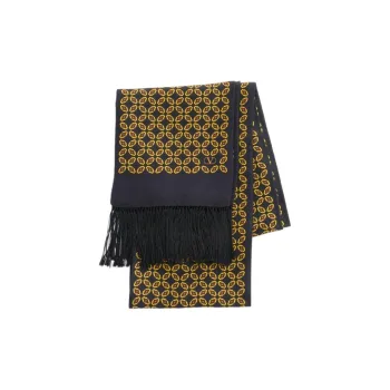 Valentino Chamber Fringed Edge Scarf