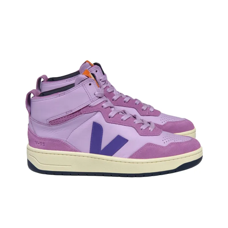 VEJA V-95 High-Top Skateboard Shoes Unisex Purple-2