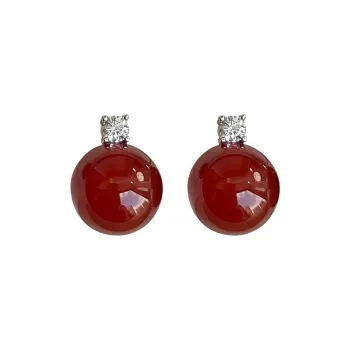 Ascending Agate Stud Earrings Women's