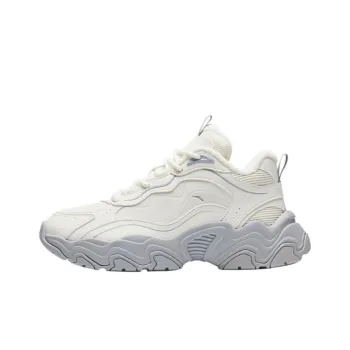 Anta Meteorite Slip Resistant Warm Mid Top Casual Shoes Women's White Gray