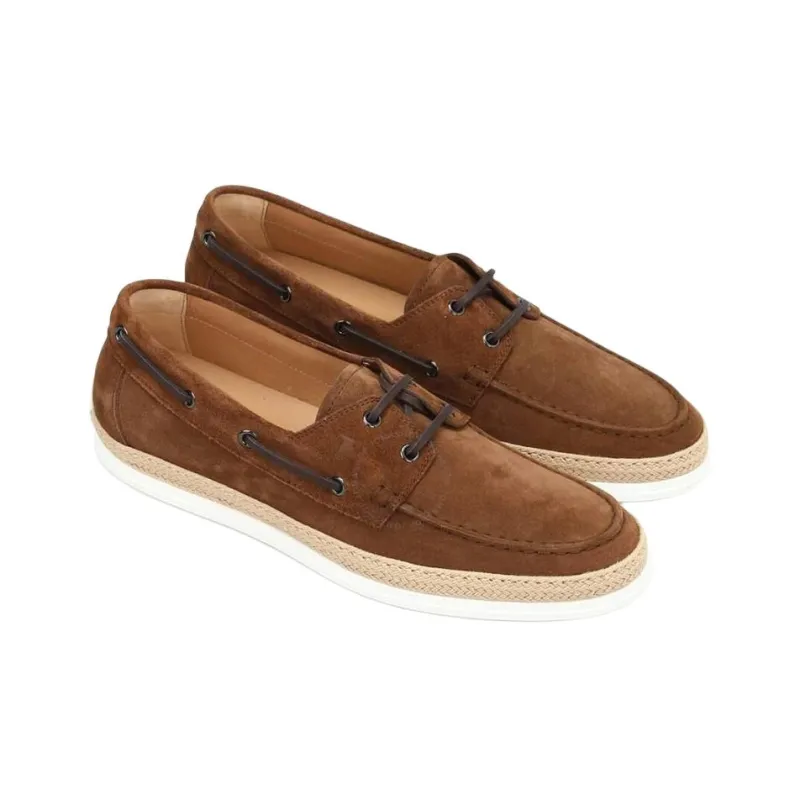 TOD'S Boat Shoes Men Brown-2