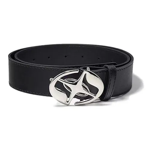 JONNY MOORE PU Leather/Alloy Leather Belts Unisex 3.8