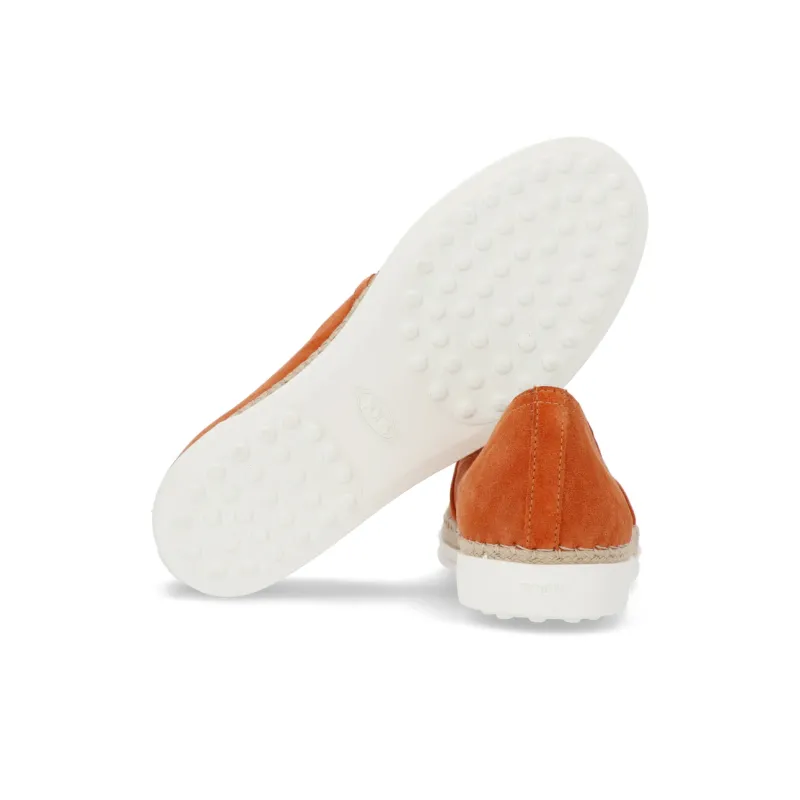 TOD'S Gommini Gommino Loafers Women's Orange-4