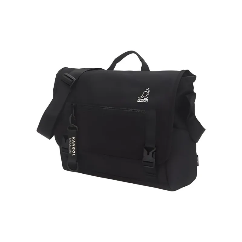 KANGOL Nylon Handbag, Shoulder Bag, Crossbody Bag Regular Unisex Black-1