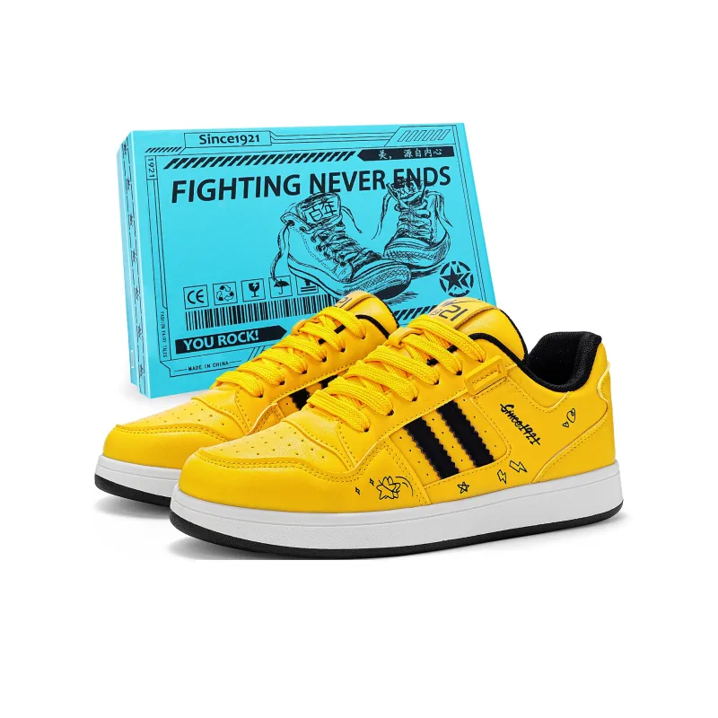 DOUBLE STAR 88 Cushioning Abrasion Resistant Lightweight Low Top Skateboard Shoes Unisex-12