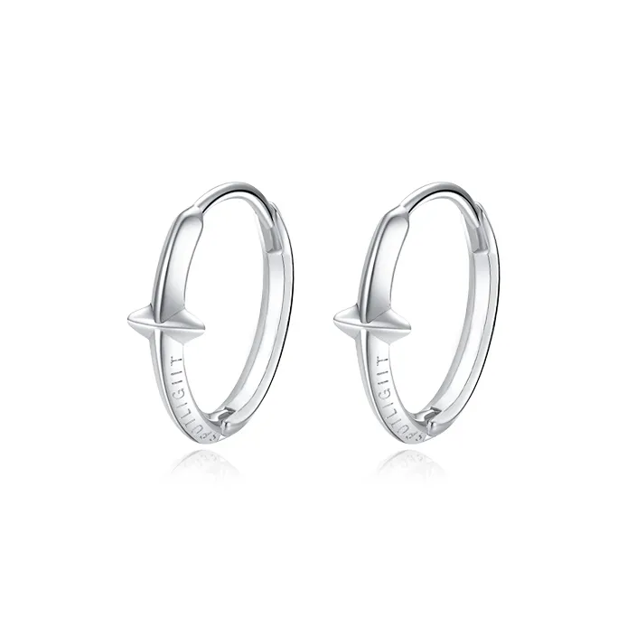 ETAHLOVE S925 Silver Earrings Unisex Bestie Gift For Boyfriend/Girlfriend Birthday Box-5