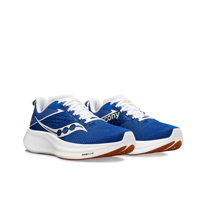 Saucony Anti Slip Wear Resistant Low Top Running Shoes Women's Blue White-2