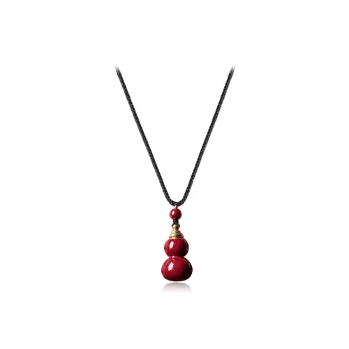 CANHUI Cinnabar Jade Necklaces Women's